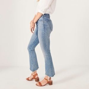 Abercrombie & Fitch: High Rise, Ankle Flare Simone Jeans.